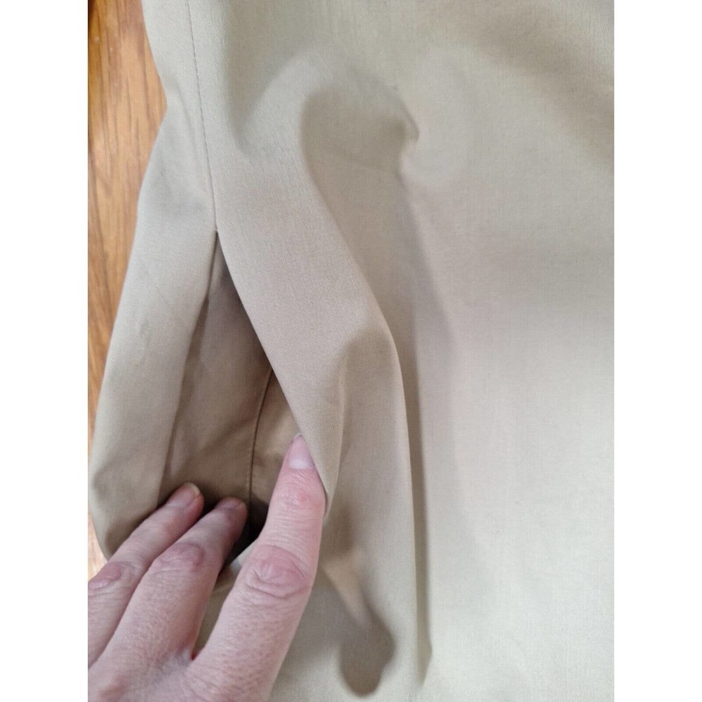 Vintage 90s Ellen Tracy Neutral Cotton Stretch Blazer Jacket Women 8P Career - Picture 9 of 10